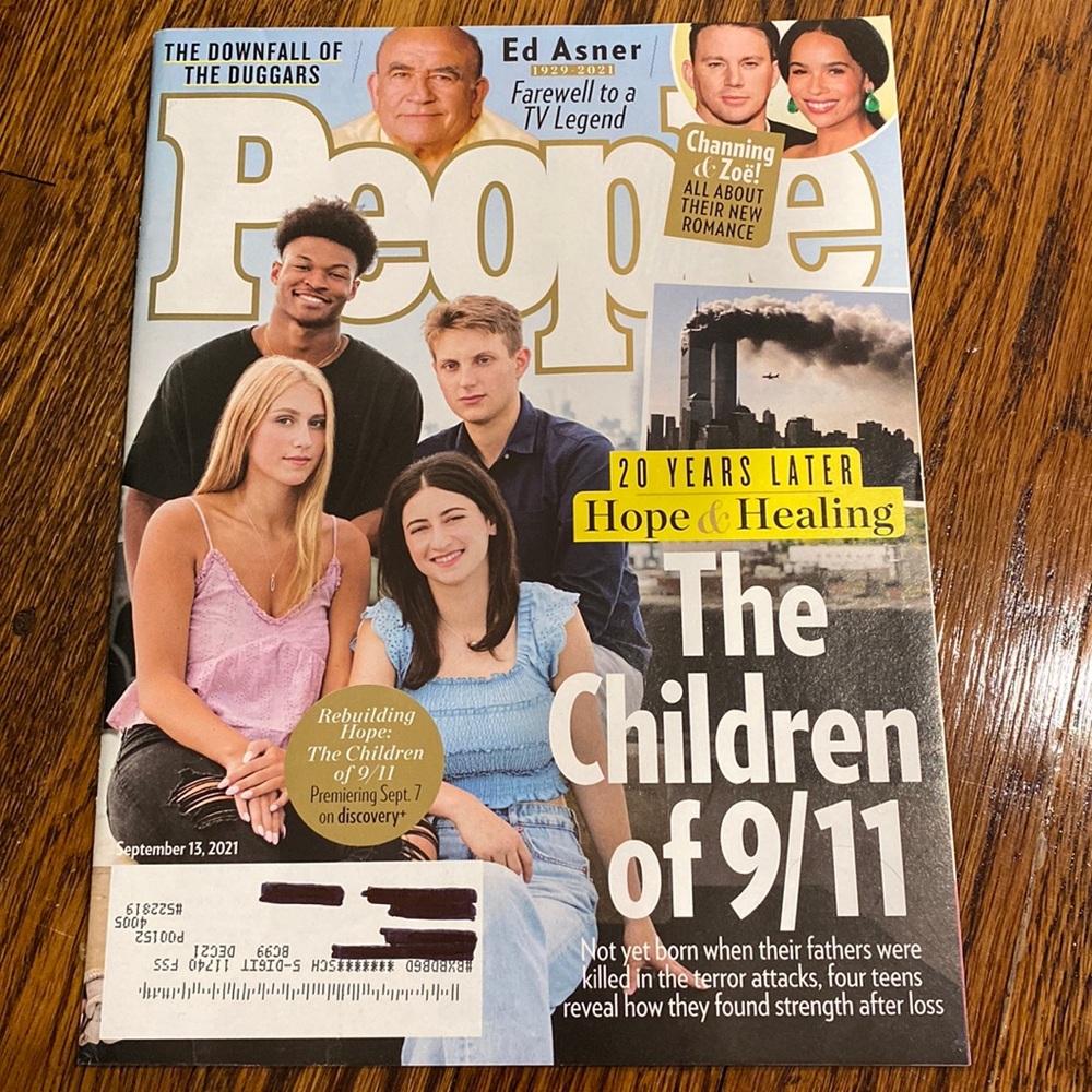 People Magazine September 2021 - The Children Of 9/11 Zoe Kravitz Channing Tatum